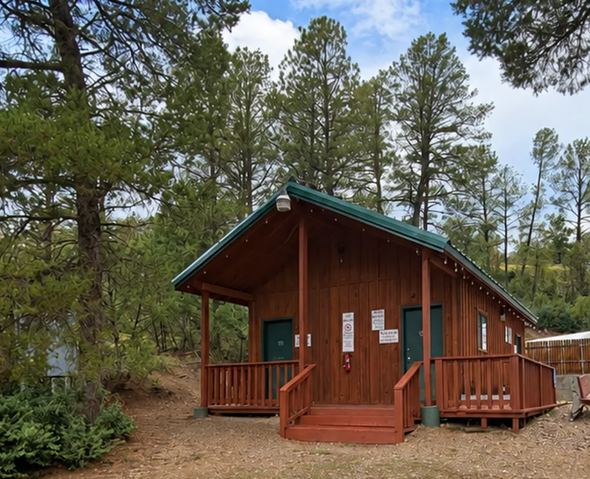 Hot showers building at RV Resorts of Ruidoso