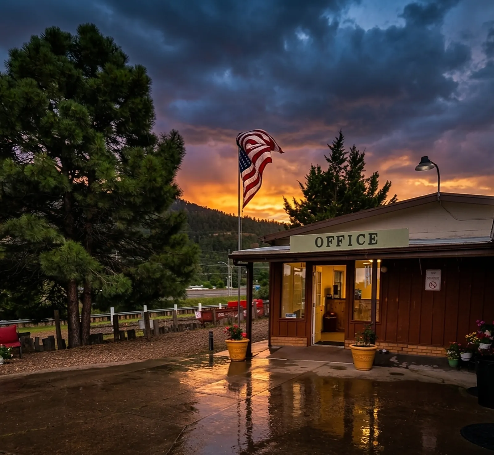 A short video of the park office and grounds